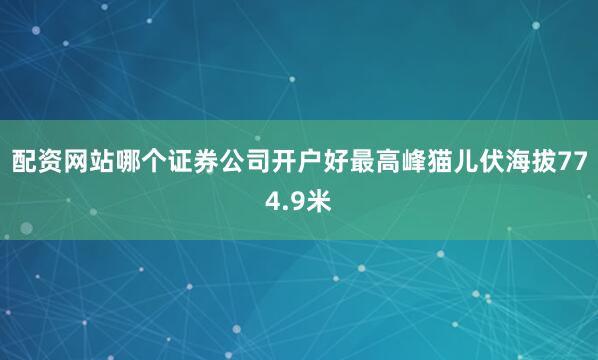 配资网站哪个证券公司开户好最高峰猫儿伏海拔774.9米